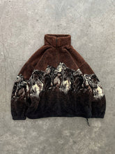 Load image into Gallery viewer, BROWN DEEP PILE HORSE FLEECE JACKET - 1990S
