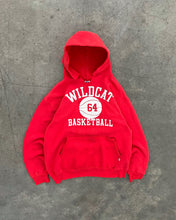 Load image into Gallery viewer, FADED RED “WILDCAT BASKETBALL” RUSSELL HOODIE - 1990S
