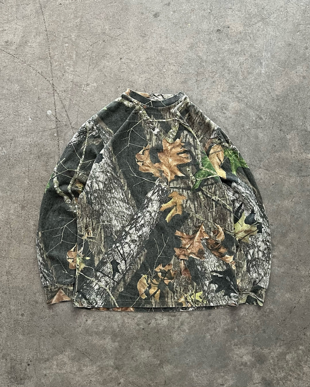 FOREST CAMOUFLAGE LONG SLEEVE TEE - 1990S