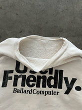 Load image into Gallery viewer, BONE WHITE “USER FRIENDLY” SWEATSHIRT - 1970S
