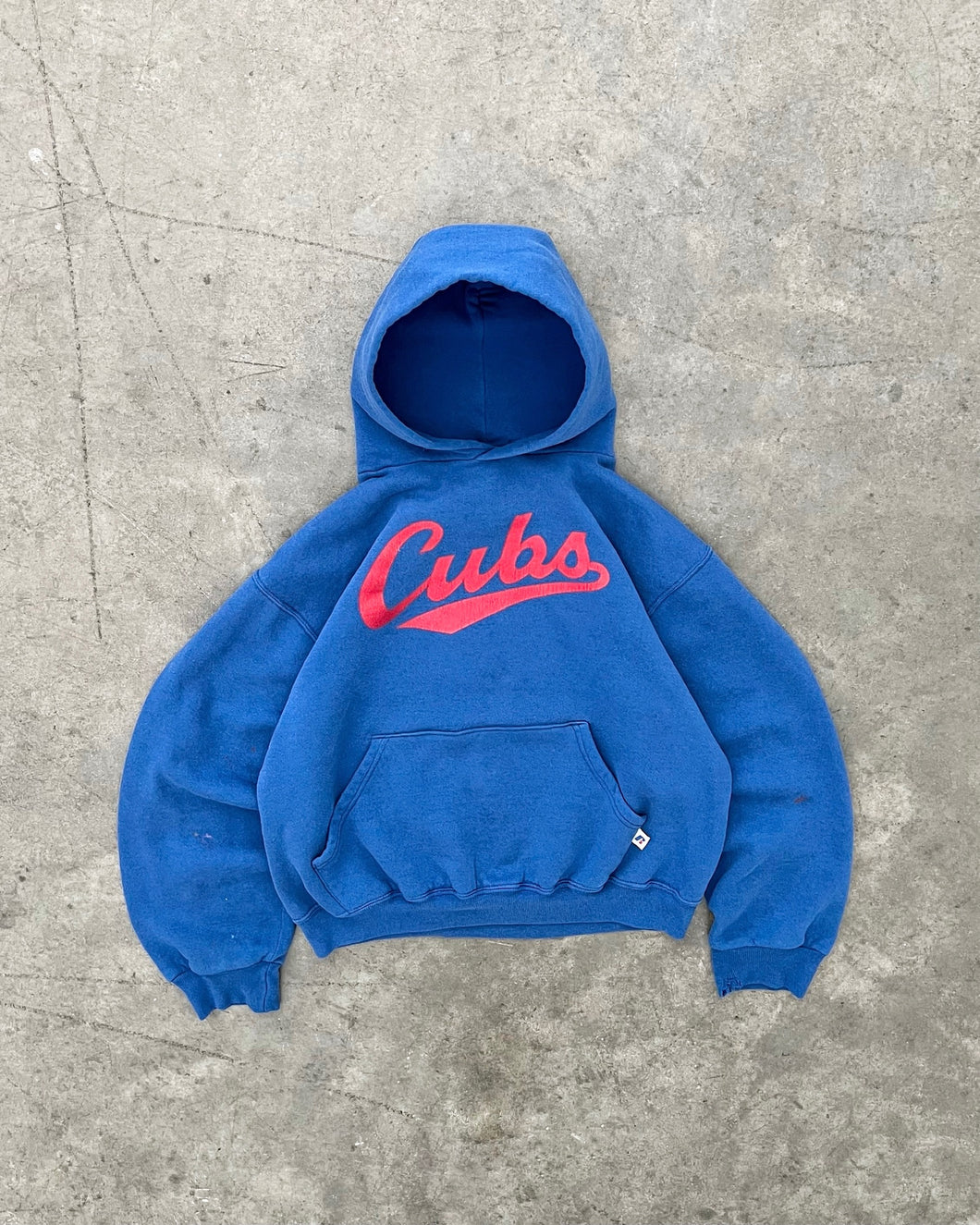 FADED BLUE “CUBS” RUSSELL HOODIE - 1990S