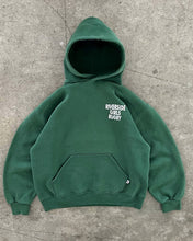 Load image into Gallery viewer, FADED PINE GREEN “RIVERSIDE GIRLS RUGBY” RUSSELL HOODIE - 1990S
