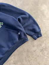 Load image into Gallery viewer, FADED NAVY BLUE “PINE CREEK” RUSSELL HOODIE - 1990S
