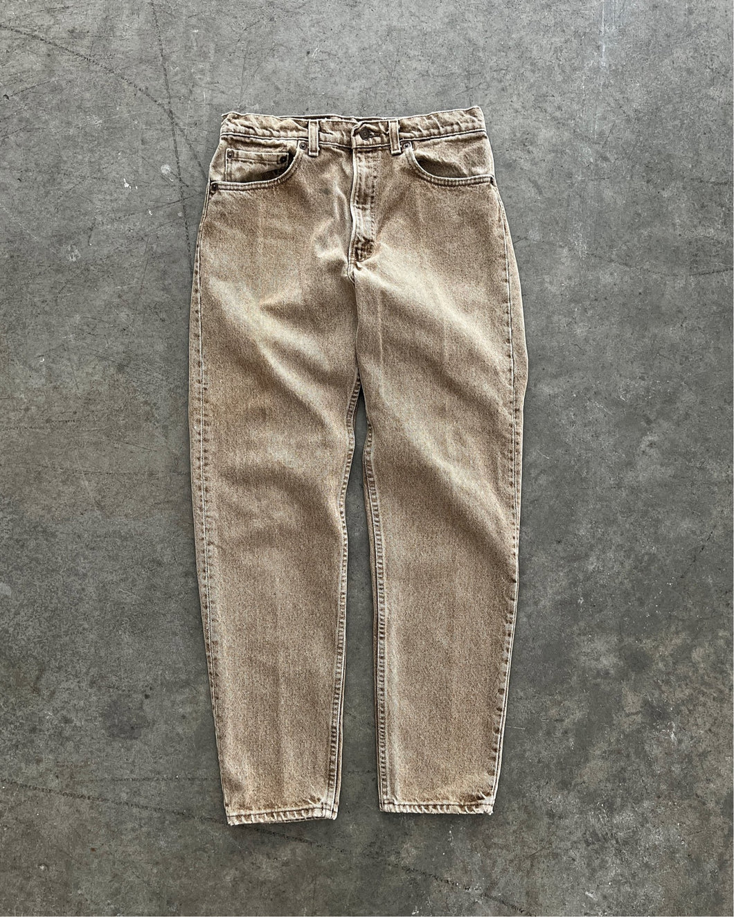 LEVI’S 550 FADED TAN JEANS - 1980S