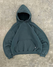 Load image into Gallery viewer, FADED DEEP FOREST GREEN RUSSELL HOODIE - 1990S
