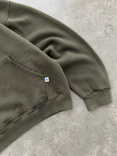 Load image into Gallery viewer, FADED OLIVE GREEN RUSSELL HOODIE - 1990S
