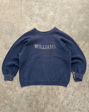 Load image into Gallery viewer, FADED &amp; DISTRESSED “WILLIAMS” RUSSELL RAGLAN SWEATSHIRT - 1970S
