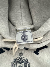 Load image into Gallery viewer, ASH GREY “NAVY” HEAVYWEIGHT REVERSE WEAVE HOODIE - 1990S
