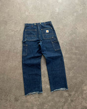 Load image into Gallery viewer, DARK WASH DOUBLE KNEE CARHARTT PANTS - 1980S

