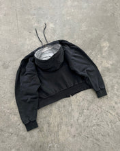 Load image into Gallery viewer, FADED BLACK THERMAL LINED DICKIES ZIP UP HOODIE - 1990S
