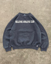Load image into Gallery viewer, FADED STEEL BLUE “BELLEVUE ATHLETIC CLUB” RUSSELL SWEATSHIRT - 1990S
