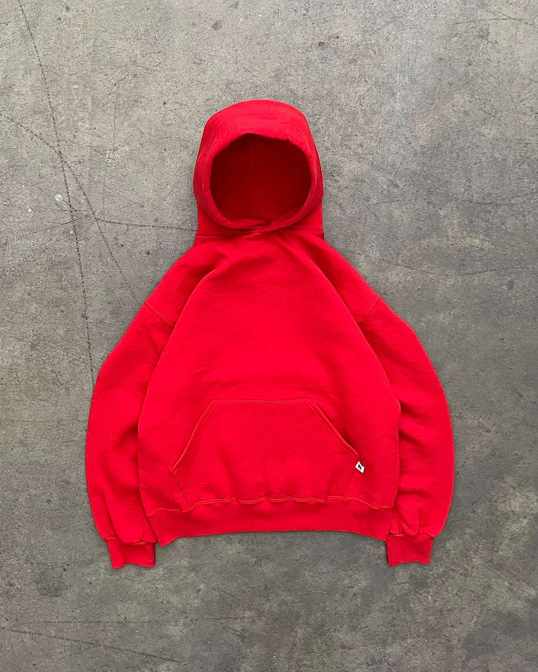FADED RED RUSSELL HOODIE - 1990S