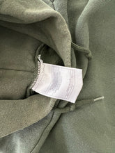 Load image into Gallery viewer, FADED OLIVE GREEN REPAIRED HEAVYWEIGHT HOODIE - 1990S
