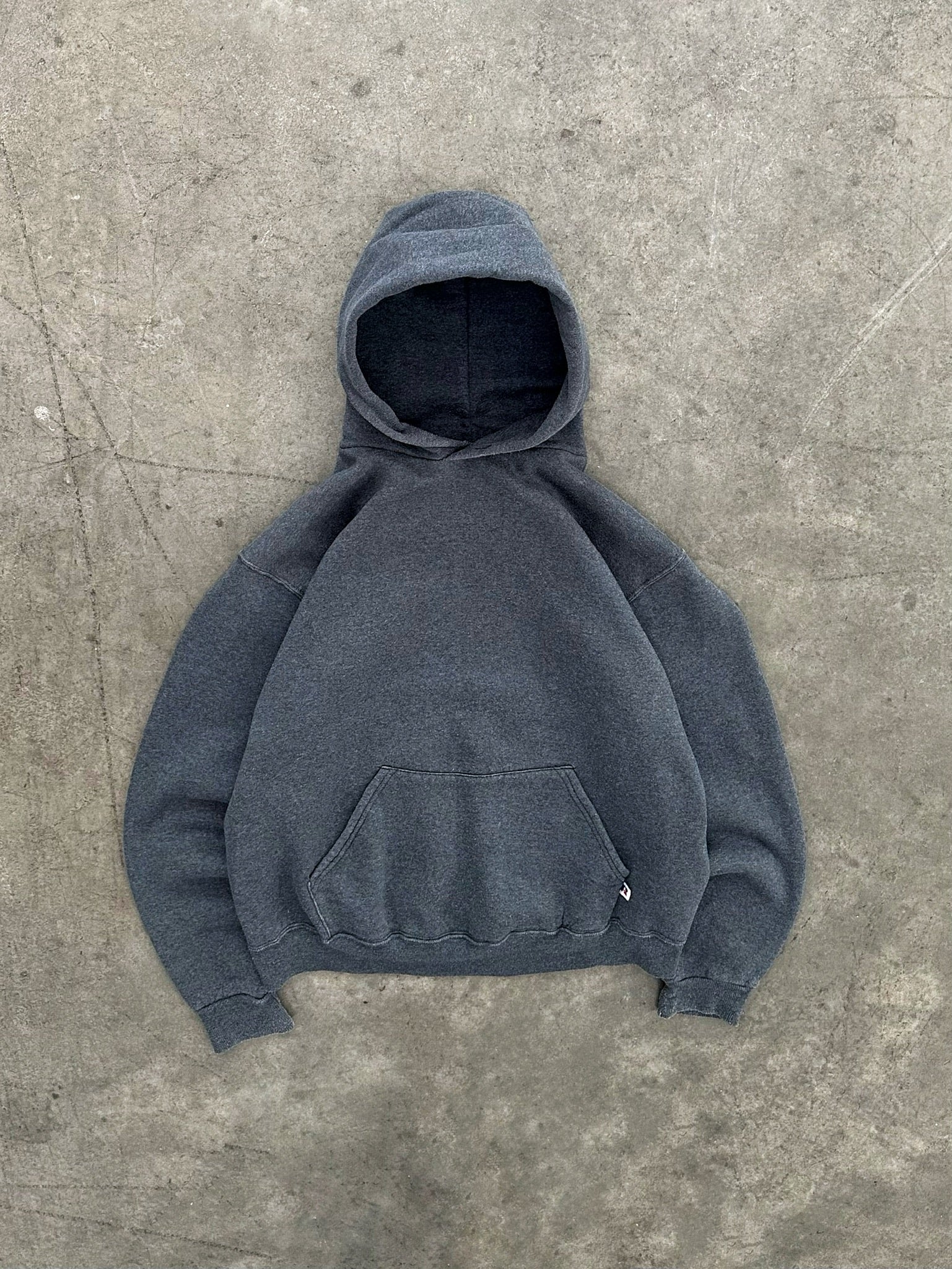 FADED GREY RUSSELL HOODIE - 1980S – AKIMBO CLUB