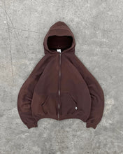 Load image into Gallery viewer, SUN FADED BROWN RUSSELL ZIP UP HOODIE - 1990S
