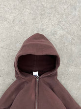 Load image into Gallery viewer, SUN FADED BROWN RUSSELL ZIP UP HOODIE - 1990S
