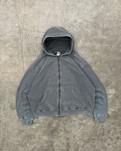 Load image into Gallery viewer, FADED GREY HEAVYWEIGHT ZIP UP HOODIE - 1990S
