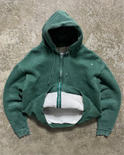 Load image into Gallery viewer, FADED PINE GREEN THERMAL LINED ZIP UP HOODIE - 1960S
