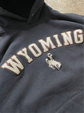 Load image into Gallery viewer, FADED BLACK “WYOMING” CHAMPION HOODIE
