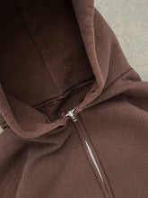Load image into Gallery viewer, FADED BROWN RUSSELL ZIP UP HOODIE - 1990S
