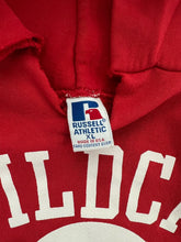 Load image into Gallery viewer, FADED RED “WILDCAT BASKETBALL” RUSSELL HOODIE - 1990S
