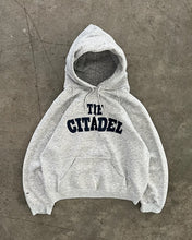 Load image into Gallery viewer, ASH GREY “THE CITADEL” REPAIRED HOODIE - 1970S
