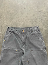 Load image into Gallery viewer, FADED CEMENT GREY CARHARTT DOUBLE KNEE PANTS - 1990S
