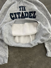 Load image into Gallery viewer, ASH GREY “THE CITADEL” REPAIRED HOODIE - 1970S

