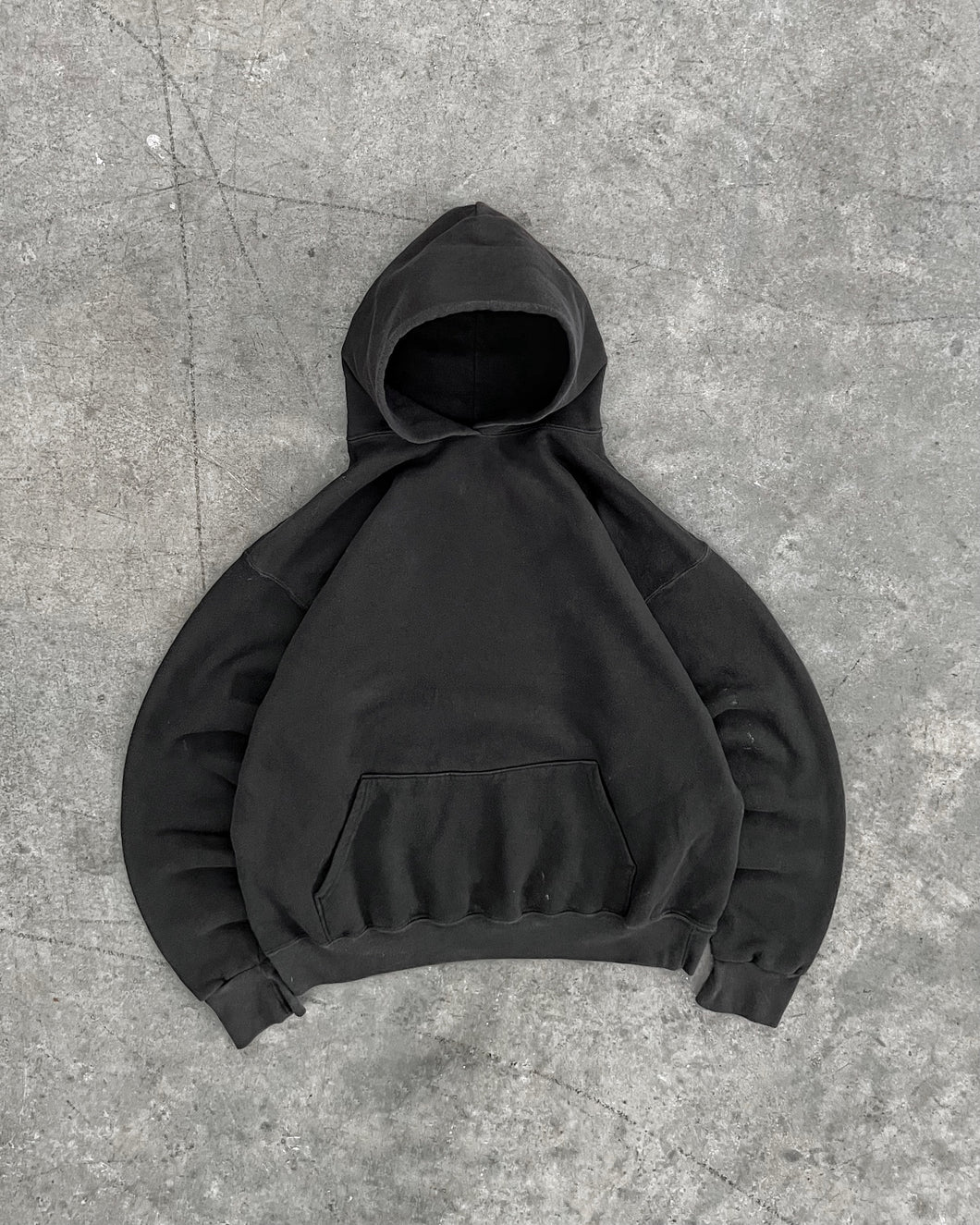 FADED BLACK HOODIE - 1990S