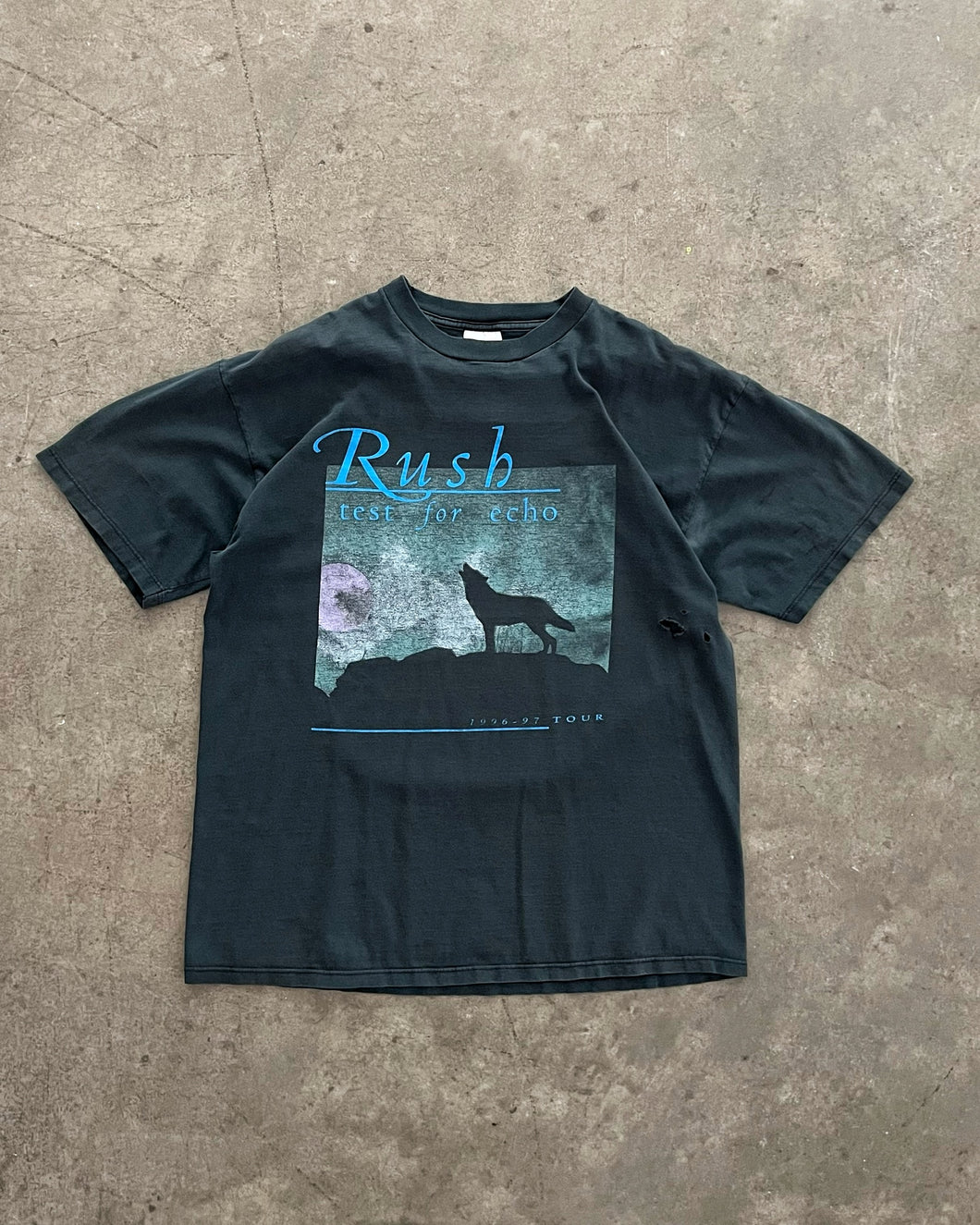 FADED BLACK “RUSH TEST FOR ECHO” TEE - 1990S