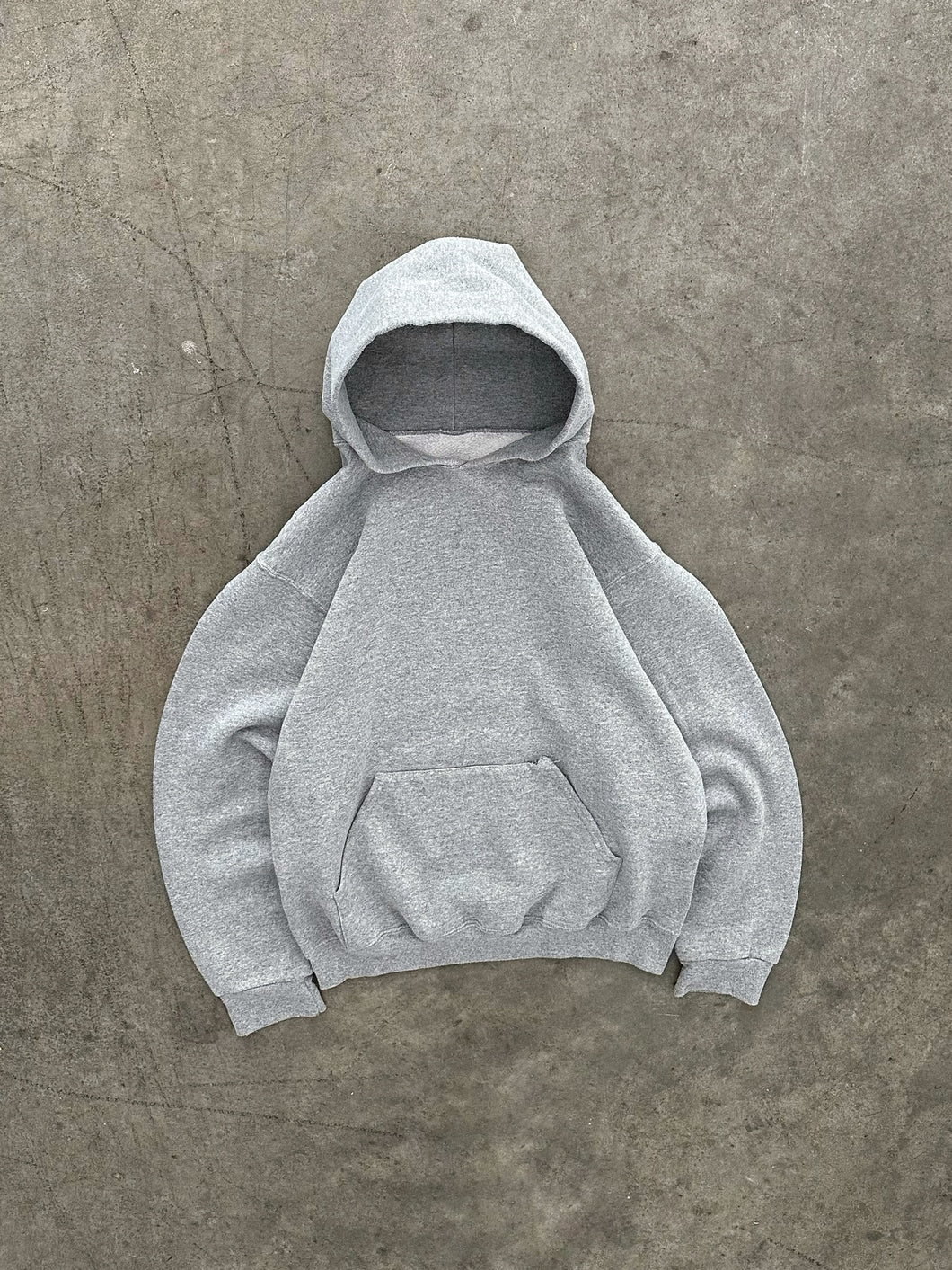 HEATHER GREY RUSSELL HOODIE - 1990S