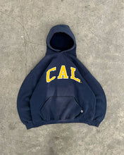 Load image into Gallery viewer, SUN FADED NAVY BLUE “CAL” RUSSELL HOODIE - 1990S
