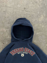 Load image into Gallery viewer, FADED NAVY BLUE “FRESNO STATE” RUSSELL HOODIE - 1990S
