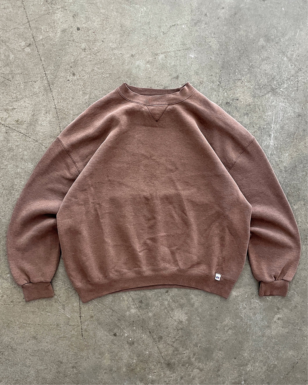 FADED BROWN RUSSELL SWEATSHIRT - 1990S