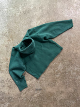 Load image into Gallery viewer, FADED GREEN CROPPED HEAVYWEIGHT REVERSE WEAVE HOODIE - 1990S
