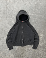 Load image into Gallery viewer, FADED BLACK ZIP UP HOODIE - 1990S
