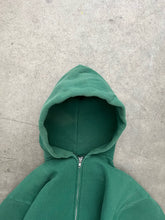 Load image into Gallery viewer, FADED PINE GREEN LEE ZIP UP HOODIE - 1990S
