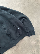 Load image into Gallery viewer, FADED BLACK RUSSELL ZIP UP SWEATSHIRT - 1990S
