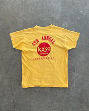 Load image into Gallery viewer, FADED YELLOW “ROSKIE RUN” SINGLE STITCHED RUSSELL TEE - 1970S
