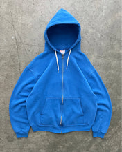 Load image into Gallery viewer, FADED BLUE HANES ZIP UP HOODIE - 1990S
