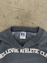 Load image into Gallery viewer, FADED STEEL BLUE “BELLEVUE ATHLETIC CLUB” RUSSELL SWEATSHIRT - 1990S
