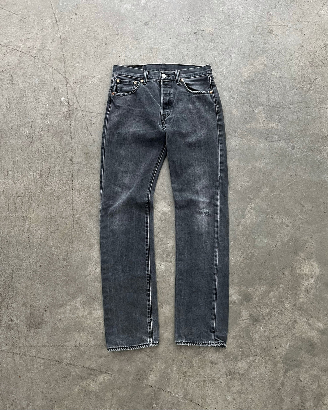LEVI’S 501 FADED BLACK JEANS - 1990S