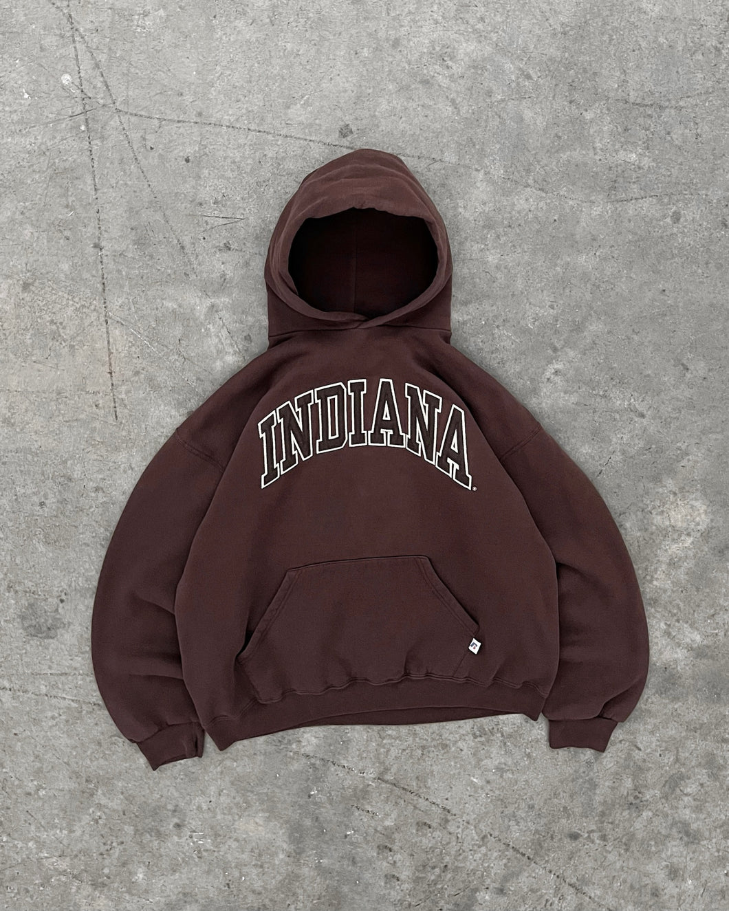 FADED BROWN “INDIANA” RUSSELL HOODIE - 1990S