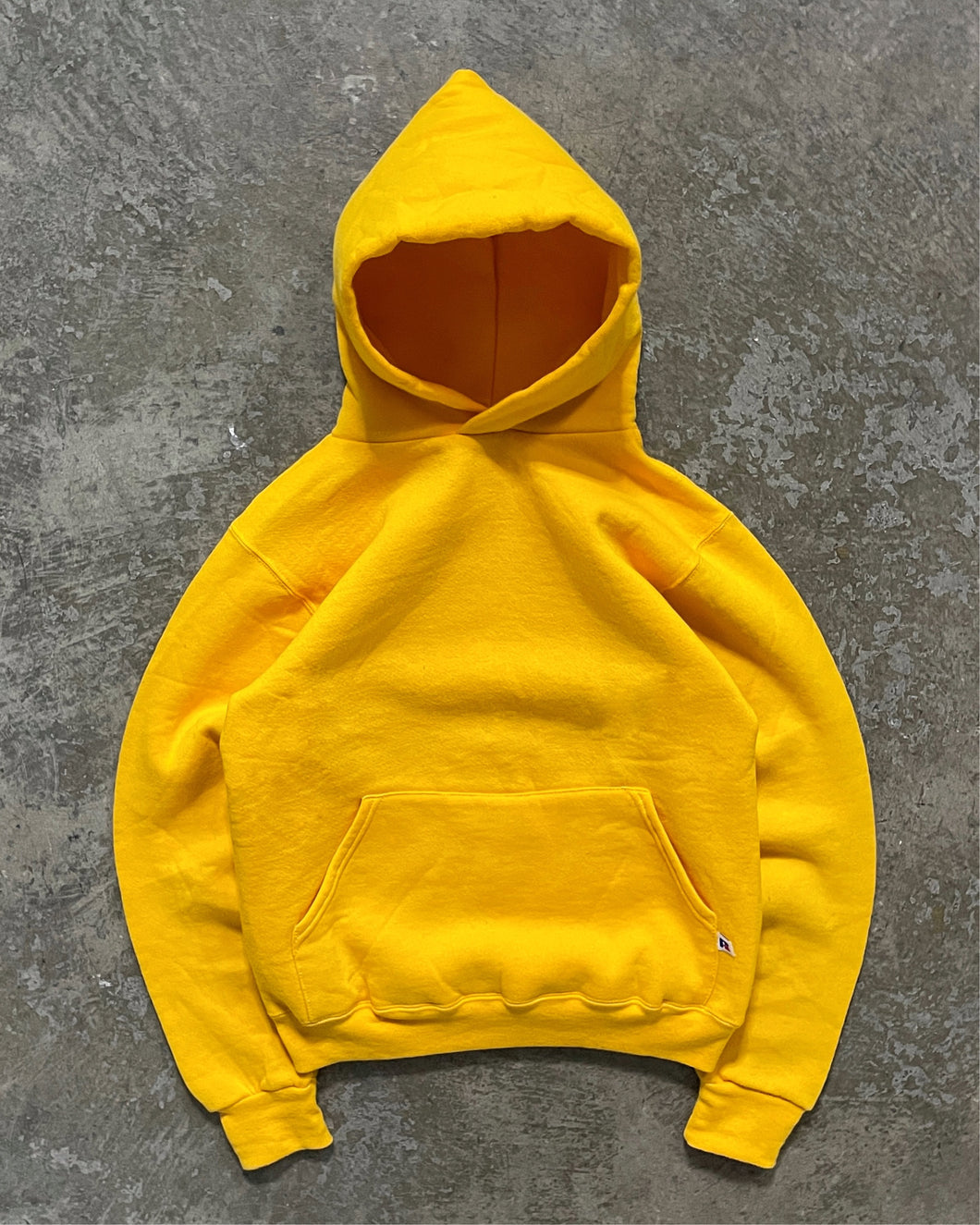 YELLOW RUSSELL HOODIE - 1980S