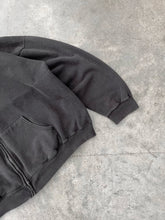 Load image into Gallery viewer, FADED BLACK HEAVYWEIGHT ZIP UP HOODIE - 1990S
