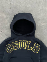 Load image into Gallery viewer, FADED BLACK “CSULB” RUSSELL HOODIE
