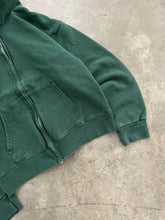 Load image into Gallery viewer, FADED GREEN HEAVYWEIGHT ZIP UP HOODIE - 1990S
