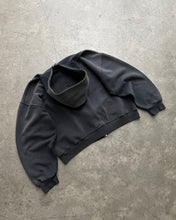 Load image into Gallery viewer, SUN FADED BLACK RUSSELL ZIP UP HOODIE - 1990S
