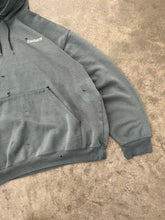 Load image into Gallery viewer, CARHARTT FADED SLATE BLUE DISTRESSED HOODIE - 1990S
