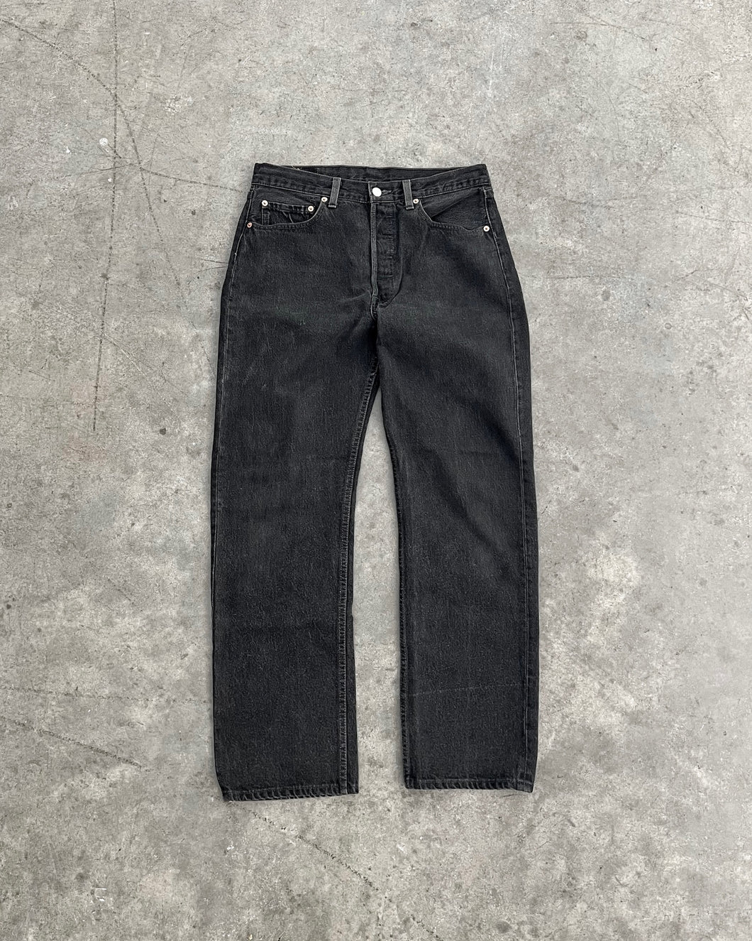 LEVI’S 501 FADED BLACK JEANS - 1990S